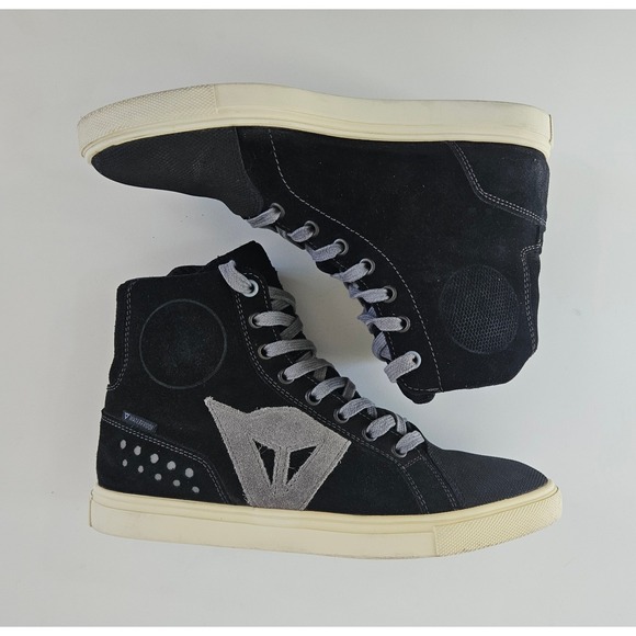 Dainese Shoes - Dainese Street Biker Shoes Womens 5.5 Black Grey Suede Motorcycle Boots